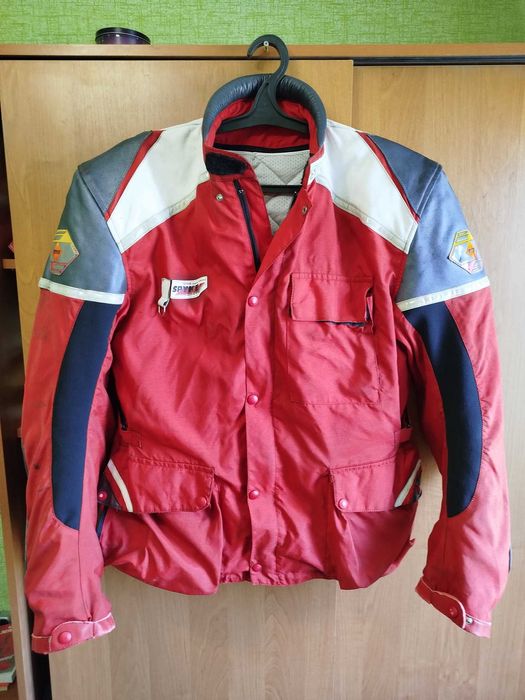 Мотокуртка текстиль+шкіра з повним захистом та підкладкою XL