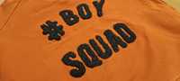 Name it 74 80 bluza dresowa dla chłopca pomarańczowa z napisem #Boy