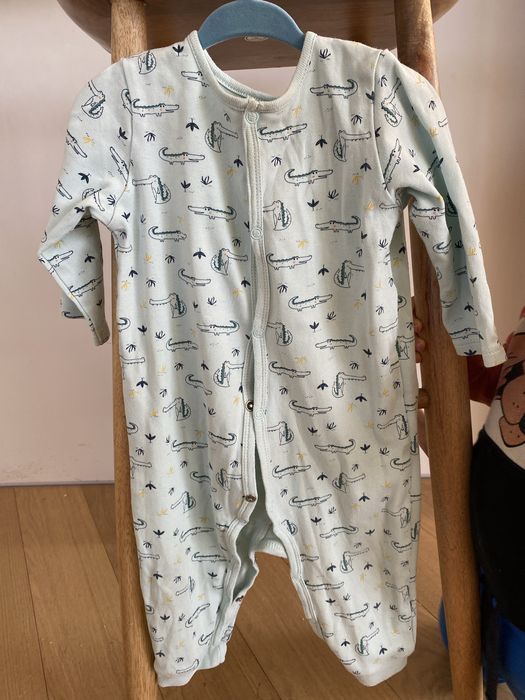 śpioch 74/80 jasny turkusowy w krokodylki