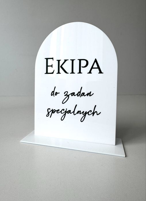 Tablica ślubna na stół ekipa do zadań specjalnych wesele urodziny ślub