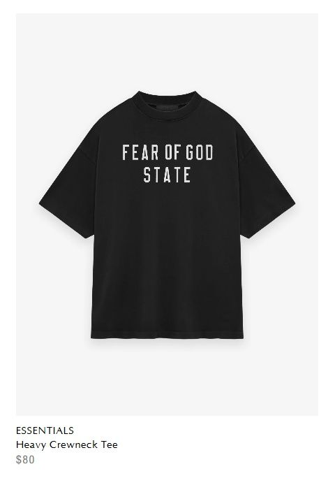 Essential fear of God tee