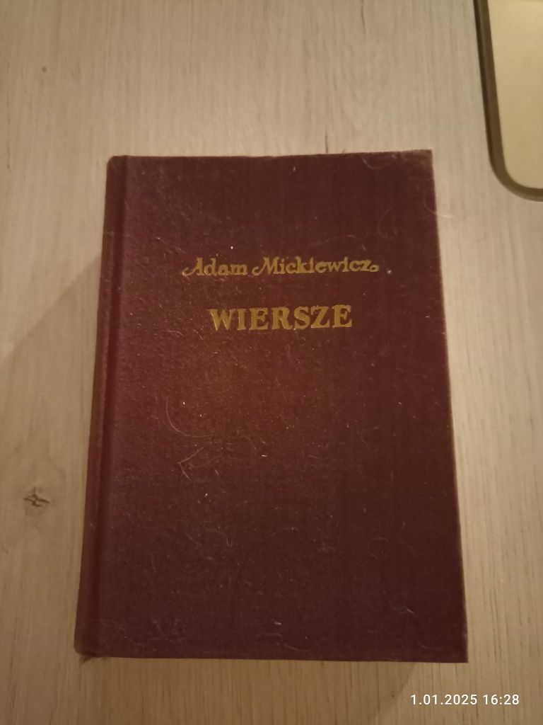 Książka; Adam Mickiewicz Wiersze