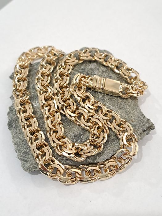 Złoty łańcuszek Splot Galibardi 55 cm 1 cm