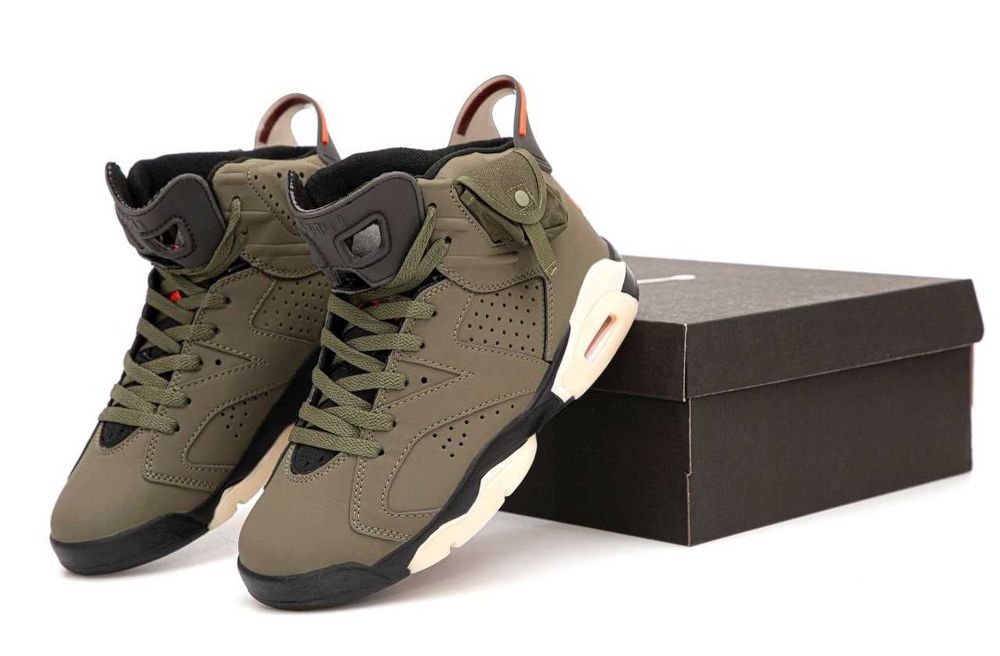 Унисекс кроссовки Nike Air Jordan 6 Retro Travis Scott найк джордан 6