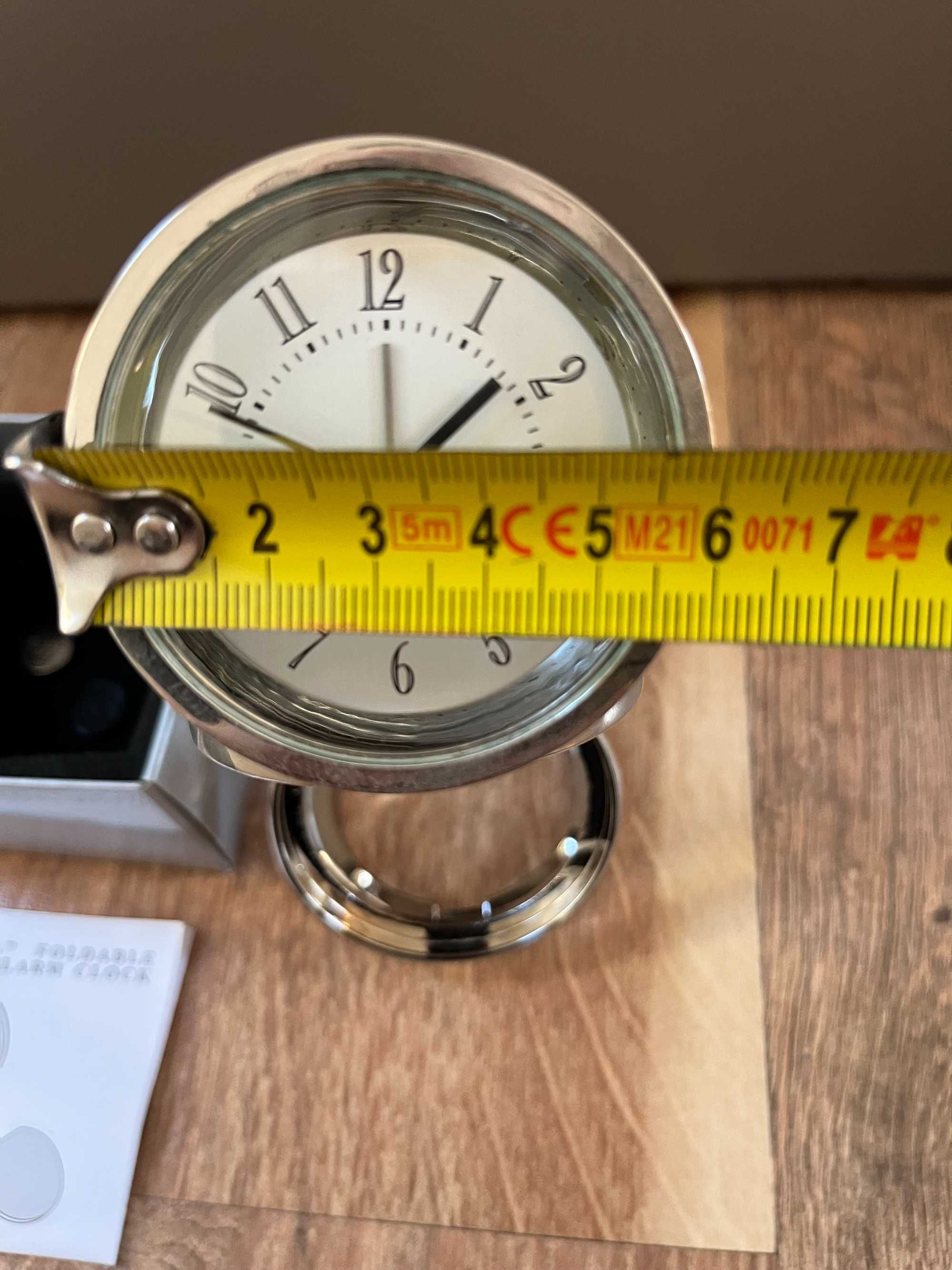 Zegarek alarmowy "Stapel" Foldable Metal Alarm Clock