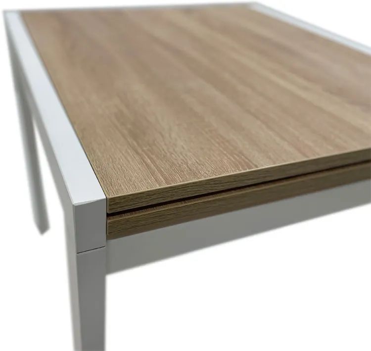 Stół Rozkładany Ivel 80–160 Cm Dąb Sonoma