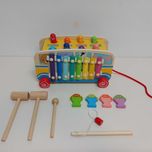 Sundaymot Montessori zabawka wbijanka 4w1 zabawka motoryczna A