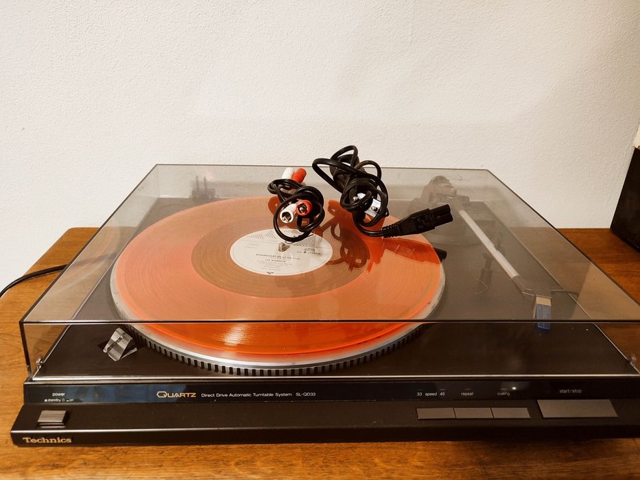 WYPRZEDAŻ! Gramofon Technics QD 33 po serwisie plus 5 płyt winylowych