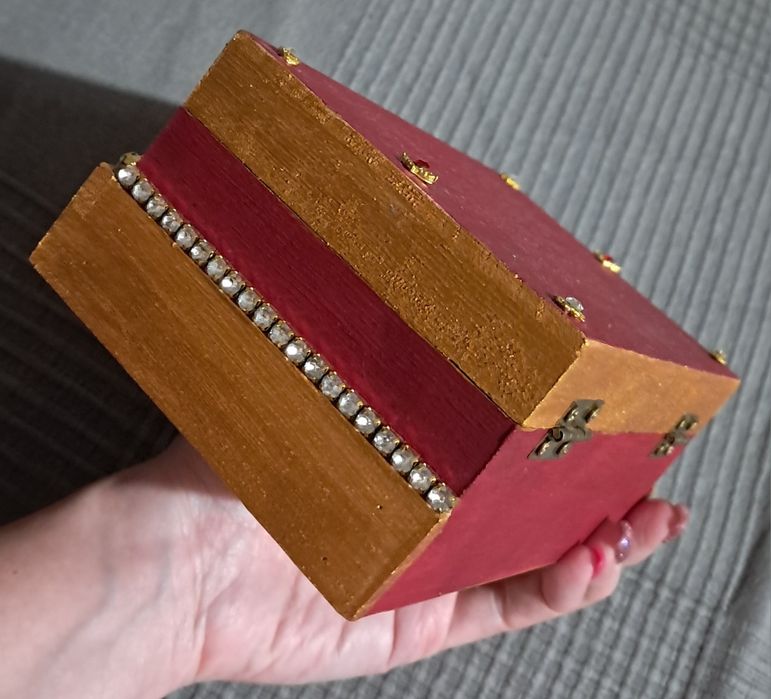 Caixa porta jóias madeira