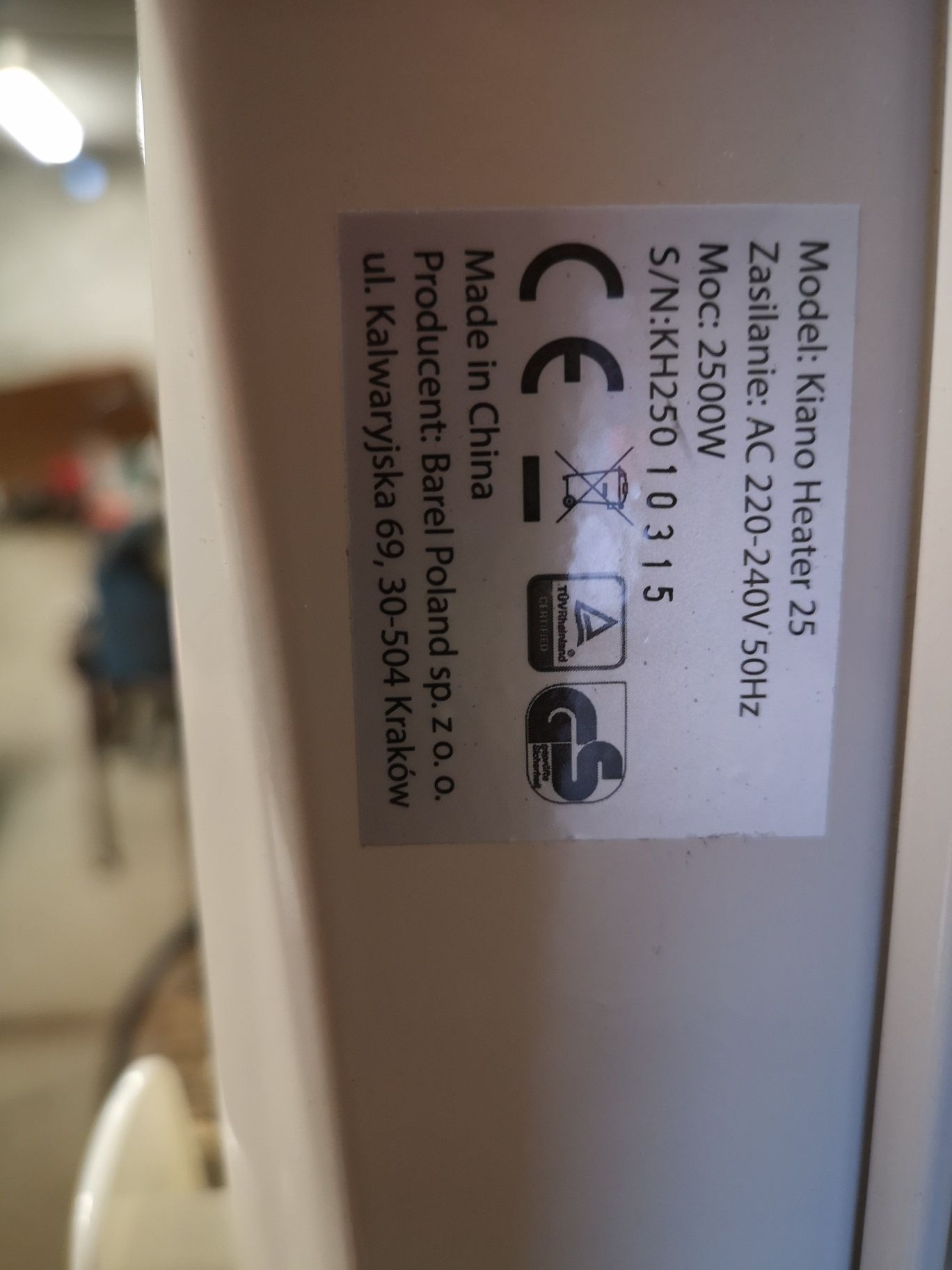 Do sprzedania grzejnik elektryczny