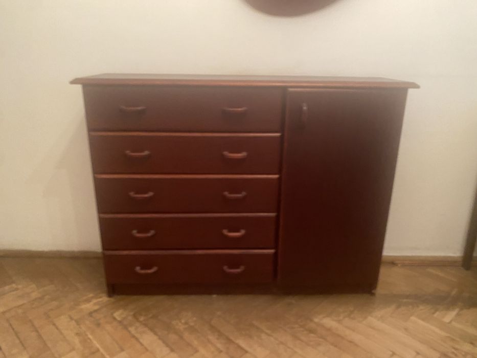 Komoda drewniana brazowa