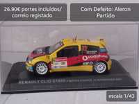 Renault clio s1600 escala 1/43 (com defeito ver fotos)