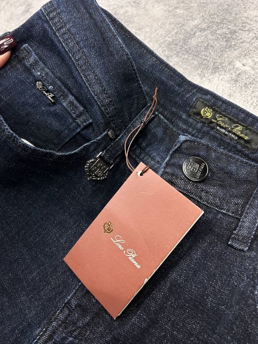 Джинси Loro Piana чоловічі чорні джинси лоро піана чоловічі чорні