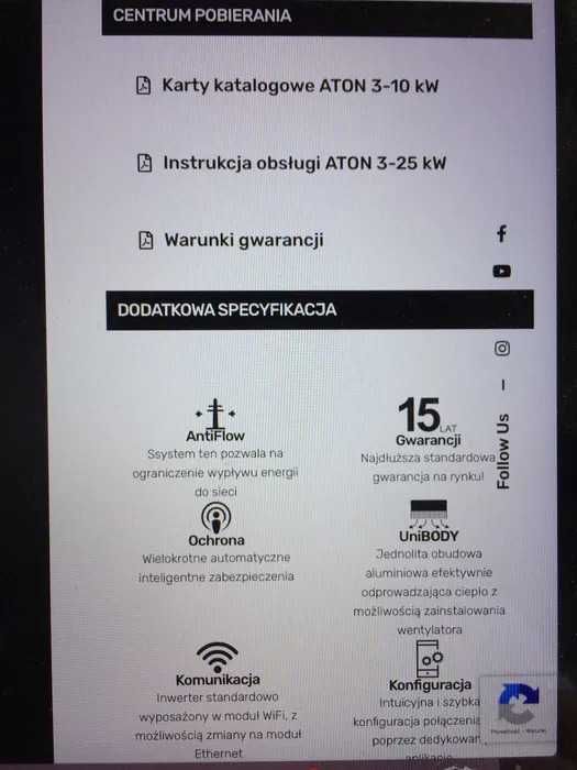 Falownik Inwerter Sieciowy trójfazowy z WIFI AFORE ATON BNT010KTL 10kW