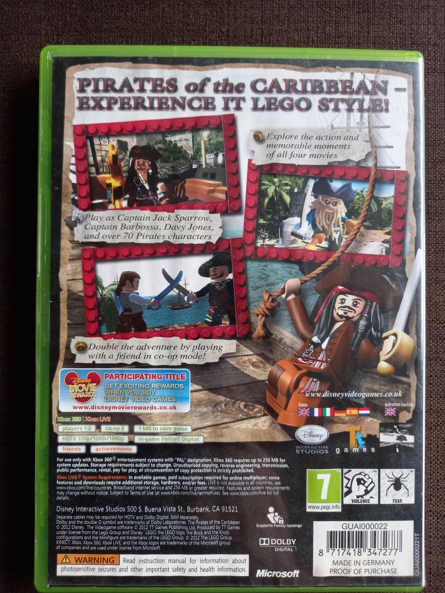 Gra Lego Piraci z Karaibów na konsolę xbox 360