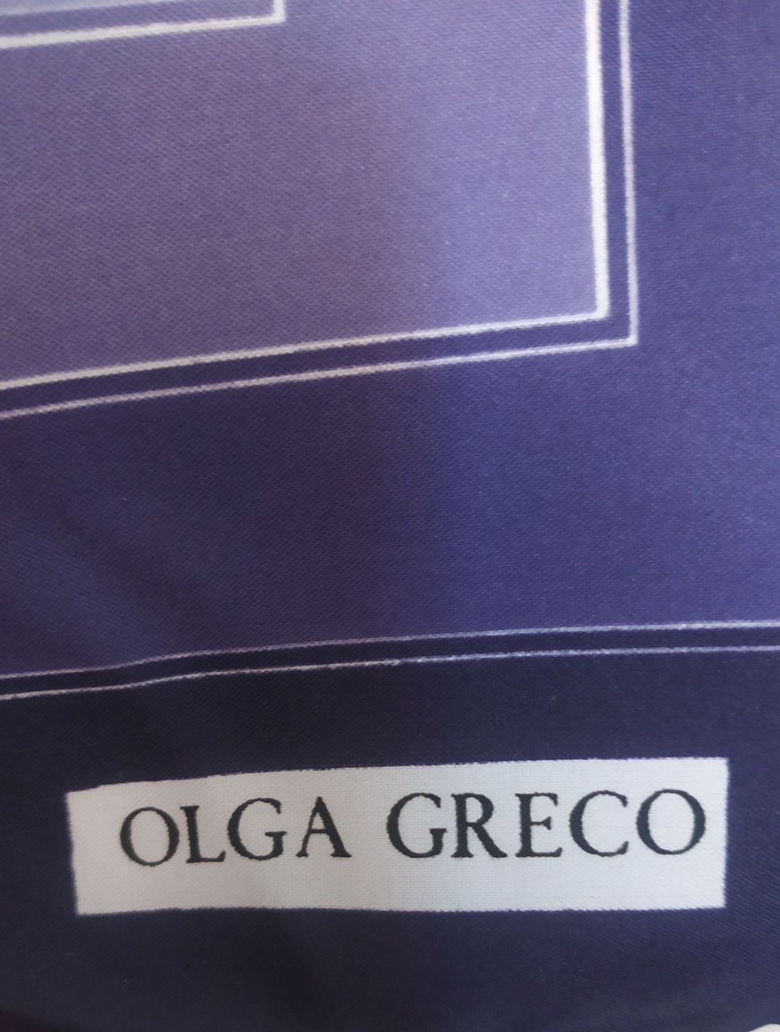 Шелковый подписной итальянский платок Olga Greco