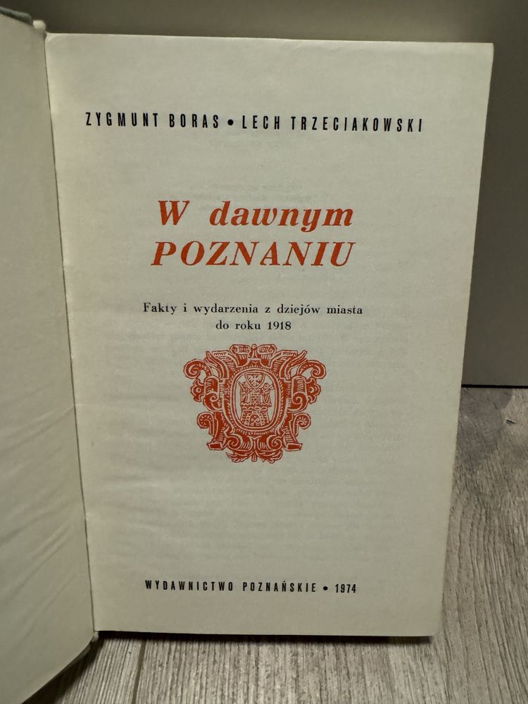 Książka „ W dawnym Poznaniu”
