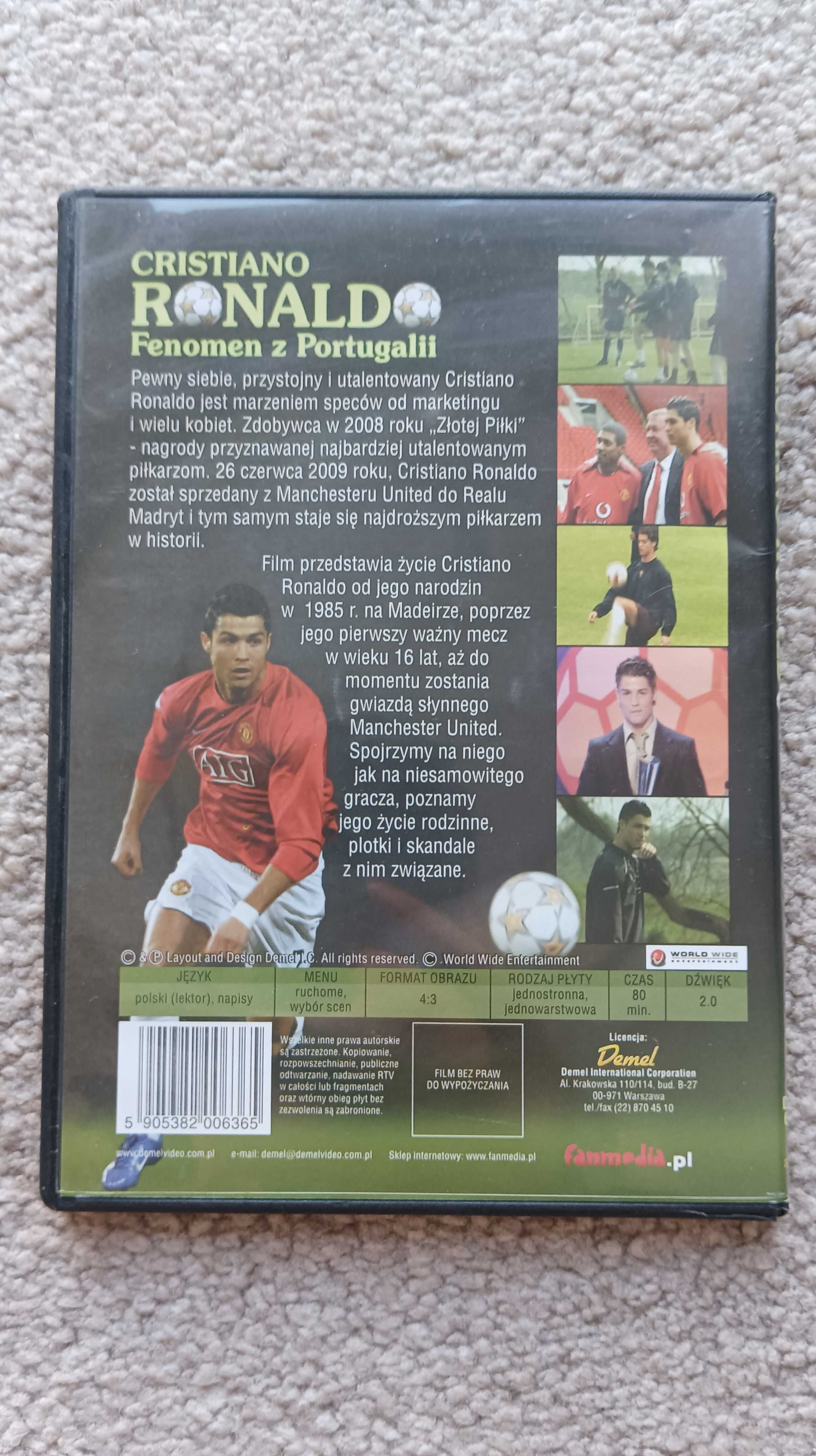 Film DVD Cristiano Ronaldo Fenomen z Portugalii