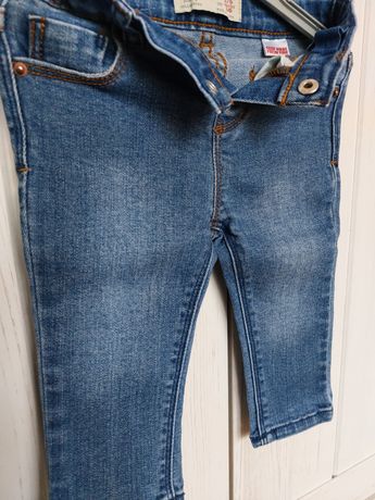 Spodnie 68 zara jeansy dżinsy na gumce