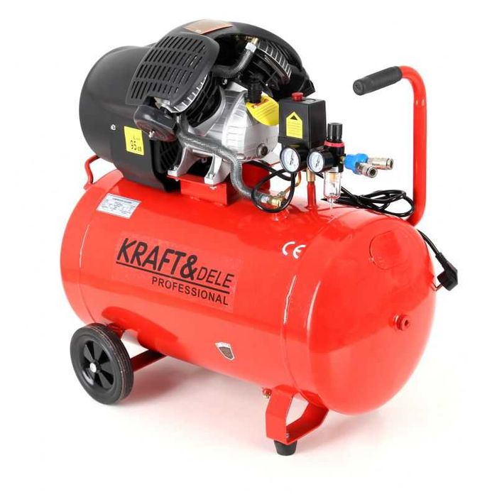 KRAFT&DELE Kompresor Olejowy Sprężarka 100l 530l/min 3kw/4km KD1483