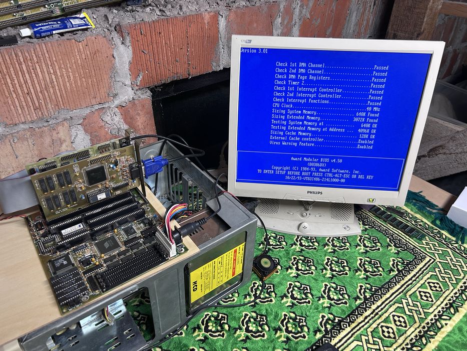 FIC 386GT Retro plyta główna 386 DX 40 Award Bios!