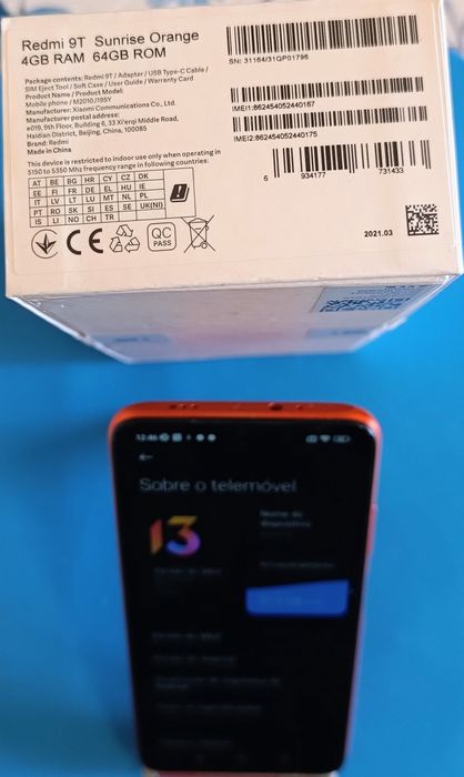 Xiaomi redmi 9T 4/64g