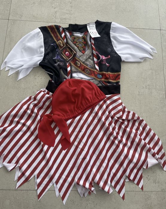Kostium stroj przebranie 4/6 lat Piratka halloween karnawał