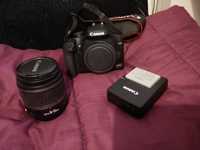 Canon EOS 1000D c/ lente + Bolsa de Transporte + Tripé + SD Card