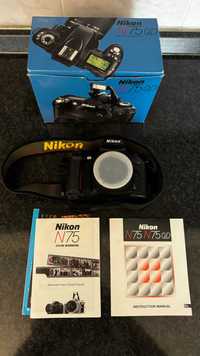 НОВИЙ ! Фотоапарат Nikon N75 QD/ Об'єктив Nikon AF Nikkor/ Фотопленка