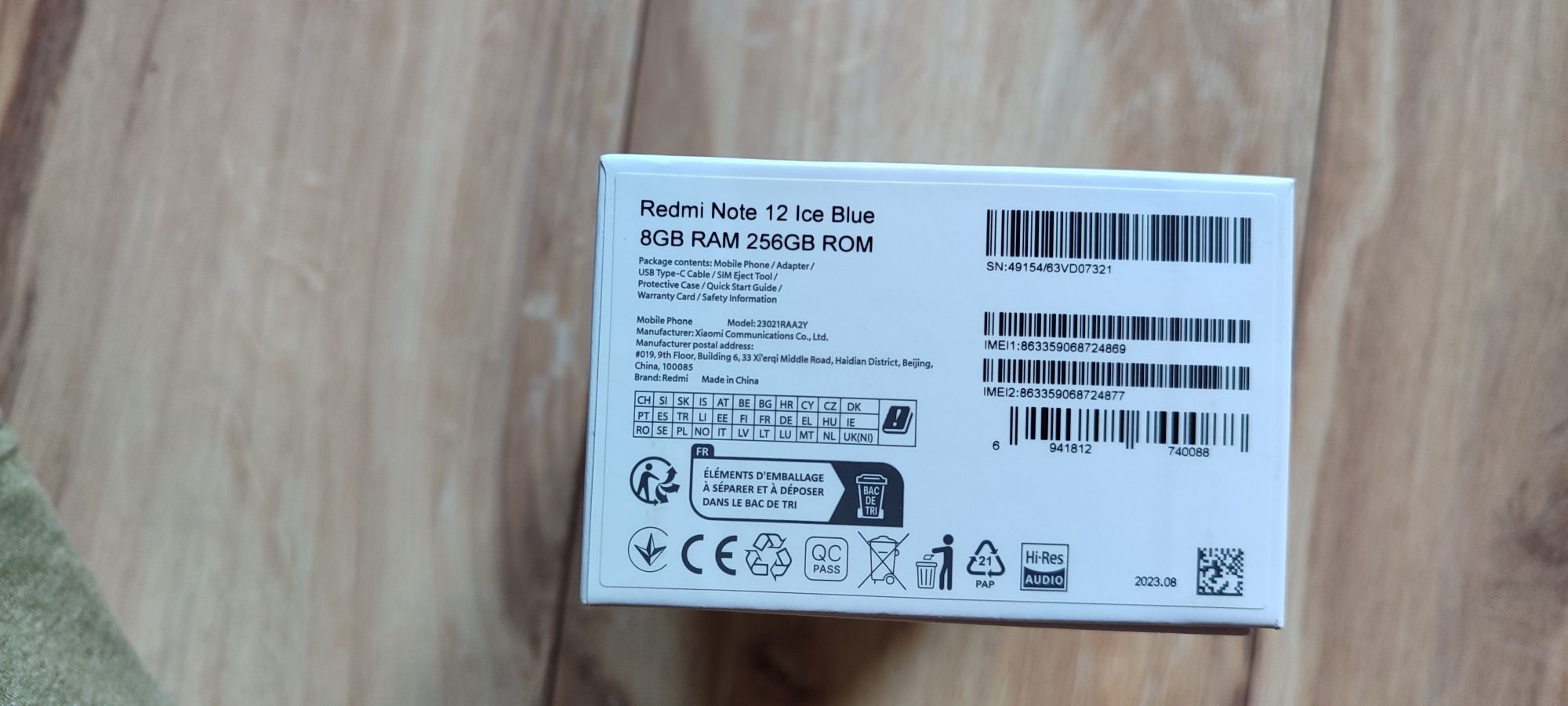Redmi Note 12 8gb ram /256gb gwarancja