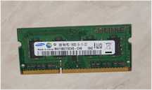 Pamięć RAM SAMSUNG 2GB DDR3 1333MHz PC3-10600S SODIMM do laptopa