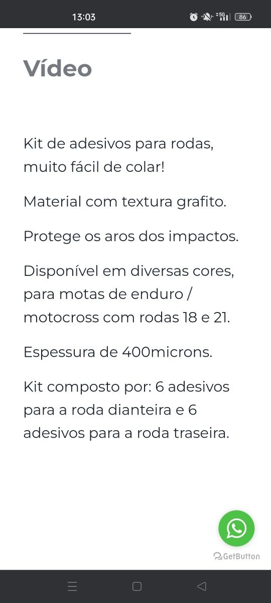 Kit autocolantes para proteção de rodas mfour