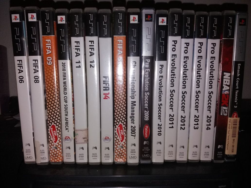 Jogos de futebol PSP.