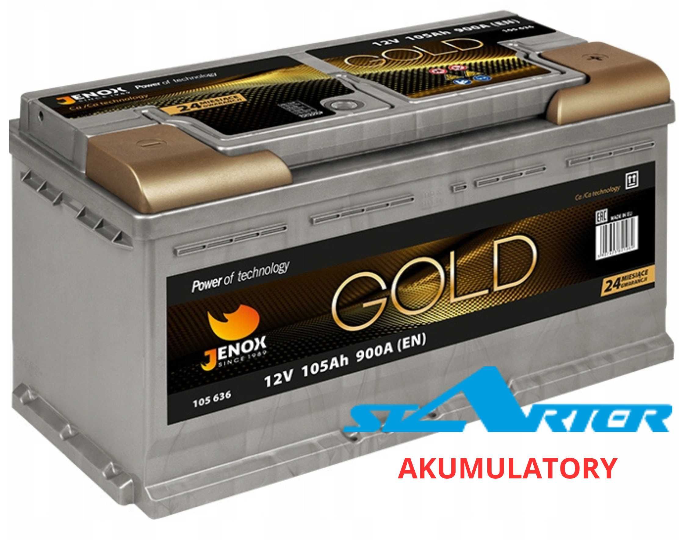 Akumulator JENOX GOLD 105Ah 900A Brzeziny