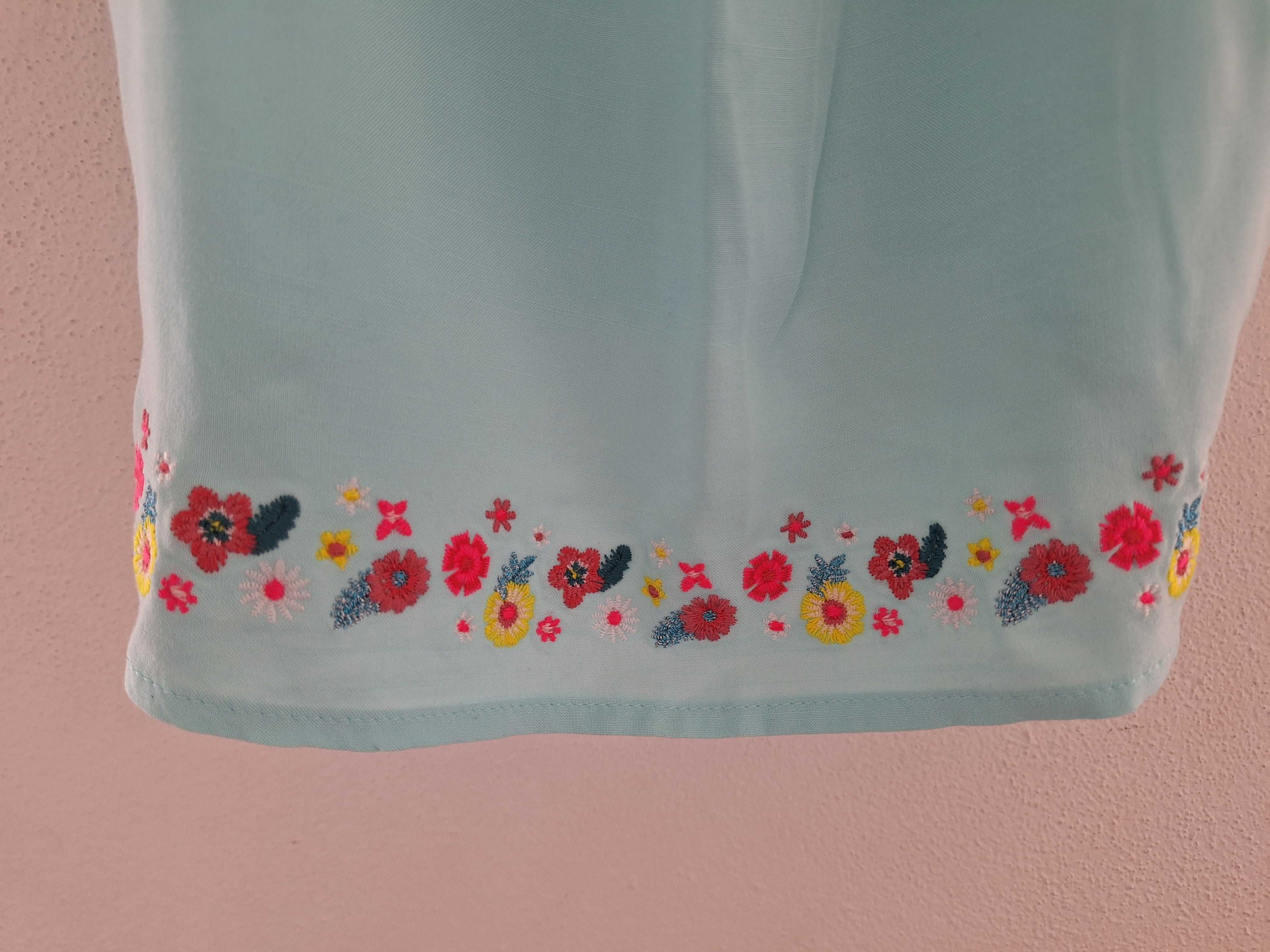 Camisola de alças, turquesa