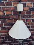 Lampa emaliowana wisząca prl