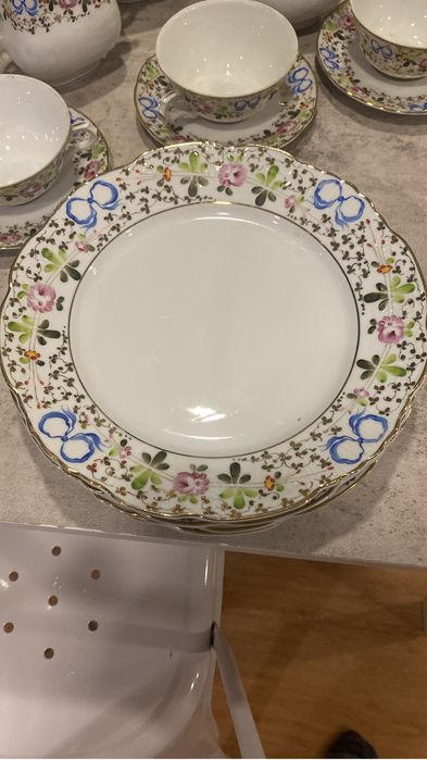 Serviço de chá Vista Alegre “lacinhos” antigo