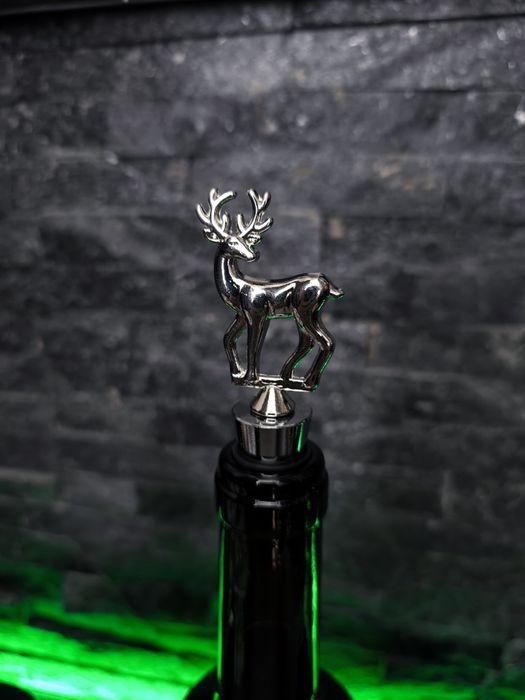 Korki do wina świąteczne na prezent kolor srebrny lub złoty