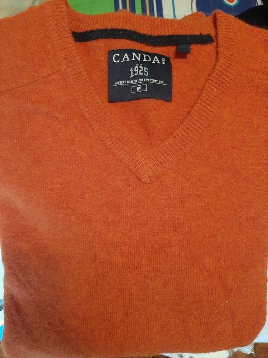 Camisola malha laranja C&A