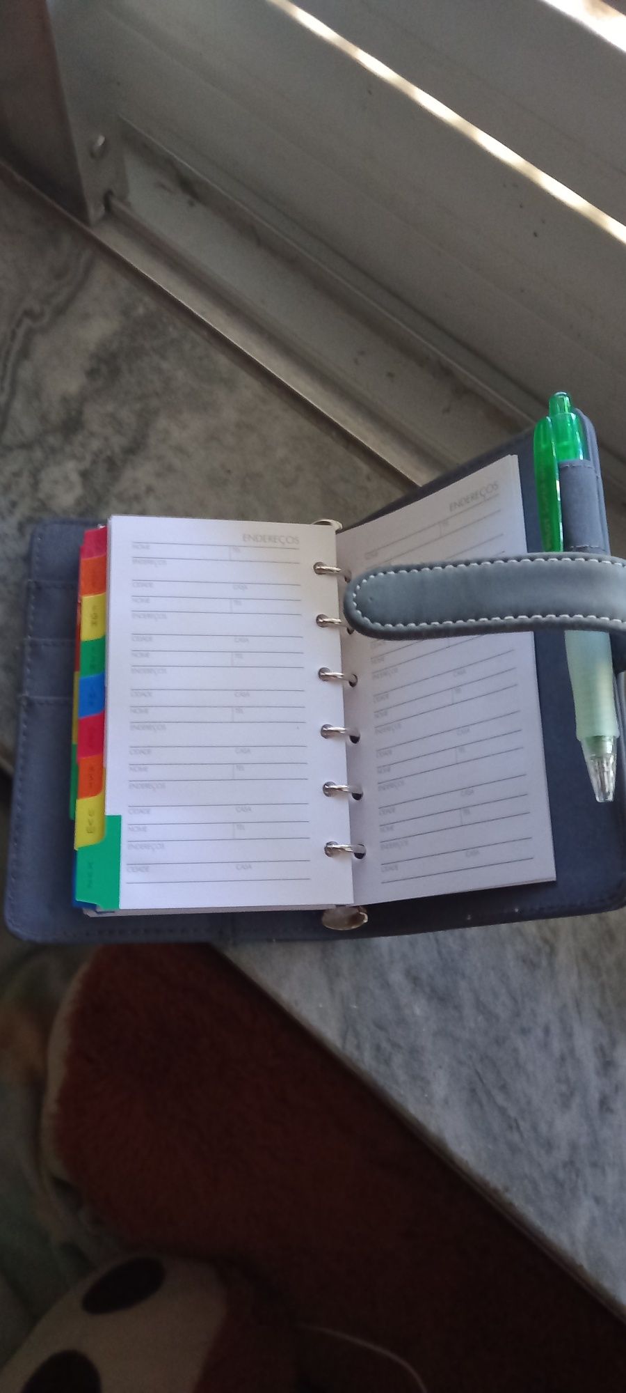 Mini agenda como nova