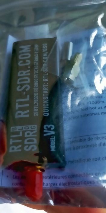 Комплект RTL-SDR V3 + антена універсальна телескопічна