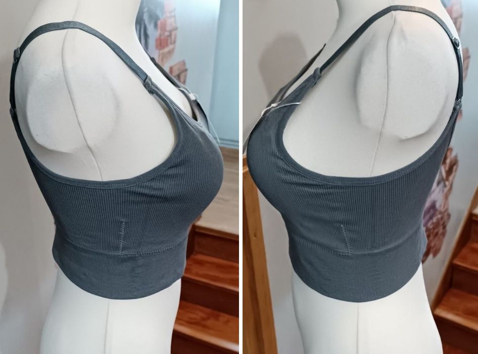 Biustonosz Sportowy usztywniany bez Fiszbin Angool r.XL 85/C Nowy