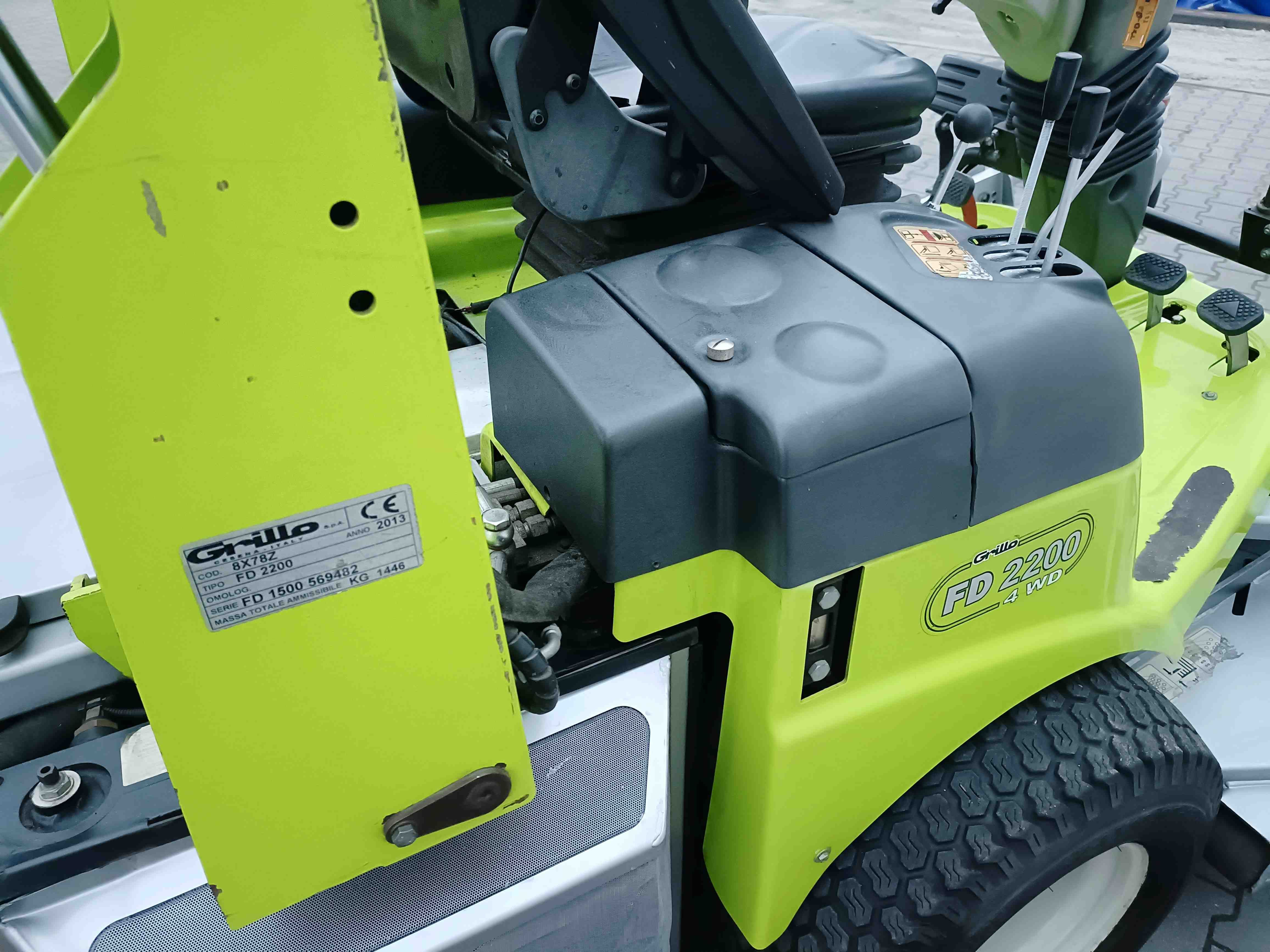 Kosiarka GRILLO FD 2200 4WD diesel 4-cyl Yanmar 2013 rok 2463 mtg