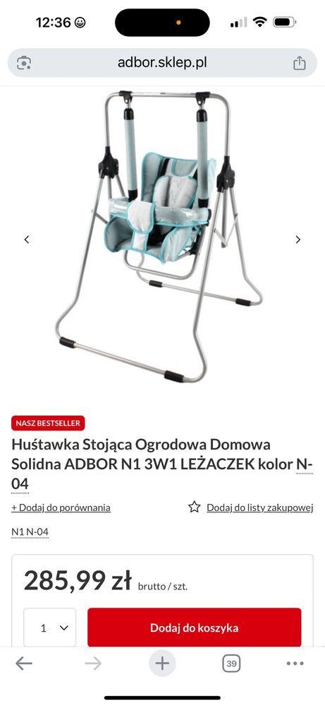 Huśtawka leżaczek dla niemowlaka dziecka 3w1 6-25 kg
