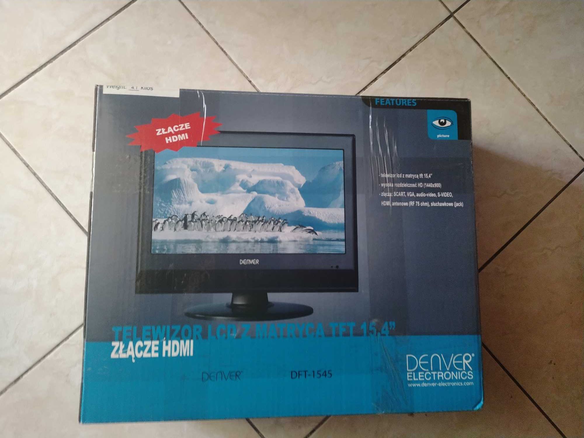 oryginalny karton do telewizora DENVER 15,4 LCD
