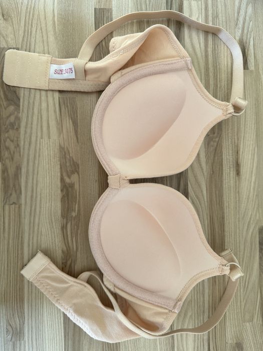 бюстгальтер із наповнювачем пуш-ап 34/75 бежевий