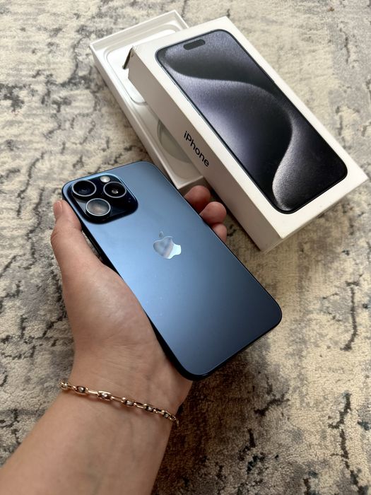 Ідеальний стан Iphone 15 pro max 256 gb blue titanium