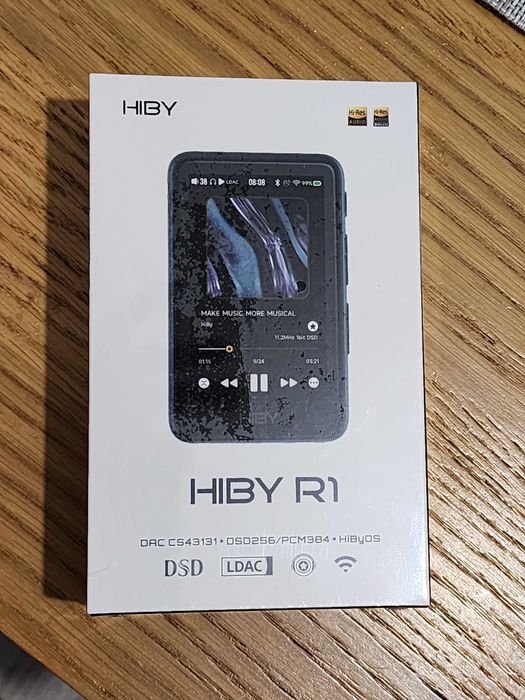 Hi-Res аудио плеер Hiby R1 Black CS43131,DSD256, LDAC, Wi-Fi, BT5.1