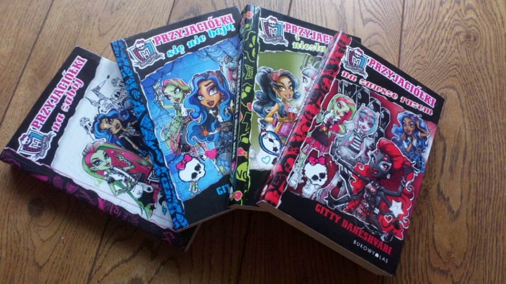 Książki z serii "Przyjaciółki" Monster High Gitty Daneshvari