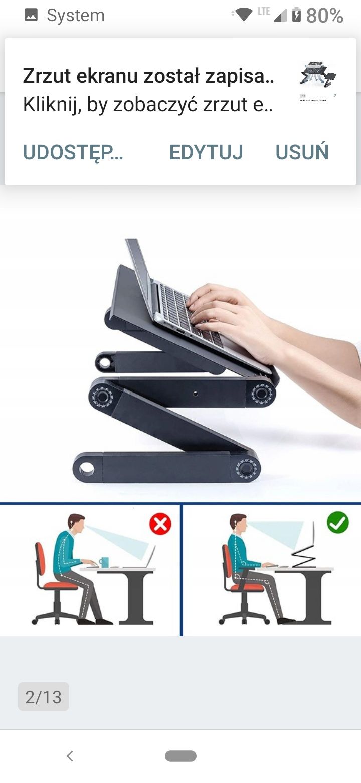 Stolik pod laptopa